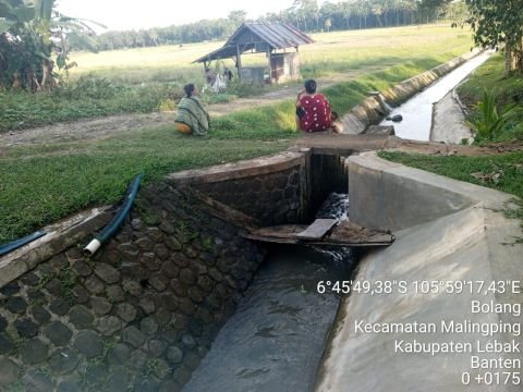 D.I. Cibinuangeun | Foto Inventarisasi | Saluran Sekunder Kelapa Dua | Bolang, Malingping, Lebak