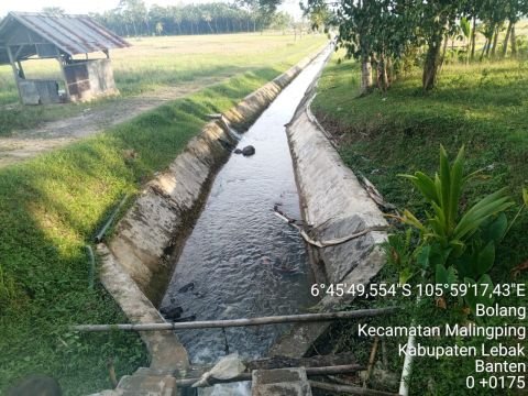 D.I. Cibinuangeun | Foto Inventarisasi | Saluran Sekunder Kelapa Dua | Bolang, Malingping, Lebak