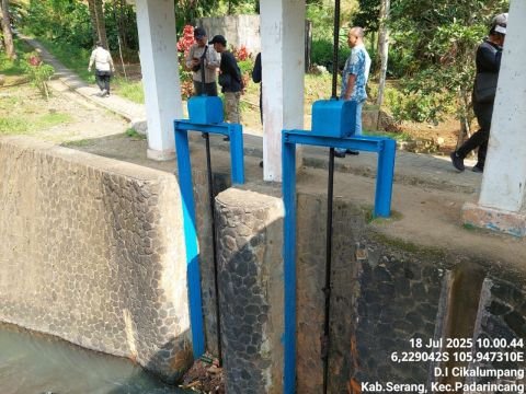 D.I. Cikalumpang | Foto Inventarisasi | Intake Bendung Cikalumpang | Kadubeureum, Padarincang, Serang