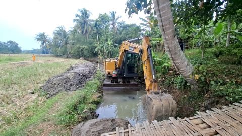 D.I. Cisangu Atas | Foto Inventarisasi | Galian STA 2+100 | Cibuah, Warunggunung, Lebak