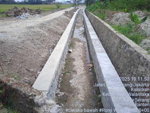 D.I. Ciwaka Bawah | Foto Inventarisasi | sta 0+00 ciwaka bawH | Kalodran, Walantaka, Kota Serang
