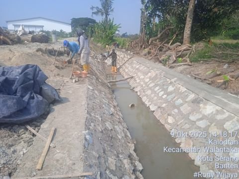 D.I. Cisangu Bawah | Foto Inventarisasi | sta 0+235 ciwaka bawah | Kalodran, Walantaka, Kota Serang