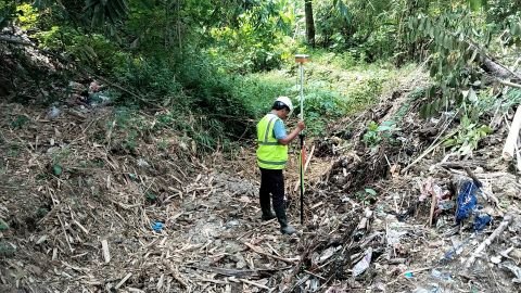 D.I. Rancaserang | Foto Inventarisasi | STA 0+000. Belum di kerjakan 4 m kiri dan kanan | Harundang, Cikeusal, Serang