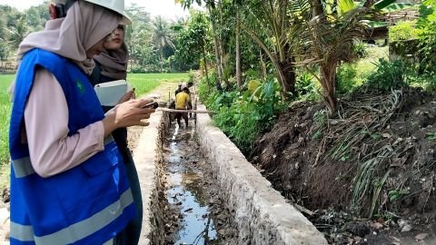 D.I. Rancaserang | Foto Inventarisasi | STA 0+75. Pekerja tdk memakai APD | Harundang, Cikeusal, Serang