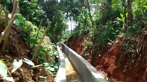 D.I. Nagara Padang | Foto Inventarisasi | Pek. Finising Acian di STA 1+550 | Nagarapadang, Petir, Serang