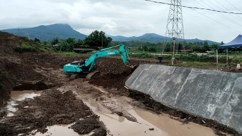 D.I. Demang | Foto Inventarisasi | Urugan bendung DI Demang | Grogol Indah, Anyar, Serang